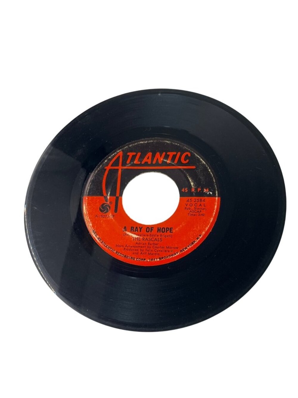 The Rascals 45 RPM Vinyl Record "A Ray Of Hope" & "Any Dancell Do" Atlantic R34 - Picture 3 of 4